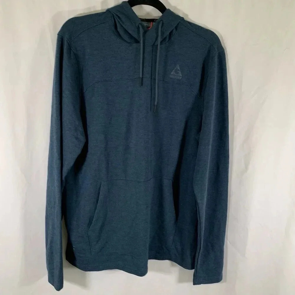 Gerry Hoodie Men's Medium Blue Drawstring Pockets Outdoor Active Pullover